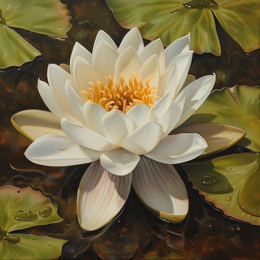 Lotus Flower Painting Canvas